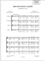 Des pas dans l'allée Opus 141-1 - SAINT-SAËNS - Partition - Chœur
